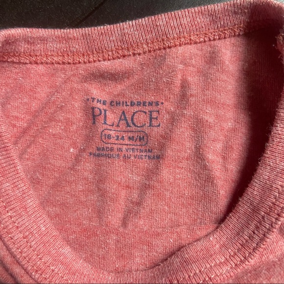 The Children’s Place gray & red genius lightbulb 2 t-shirts bundle size 18-24M - Picture 6 of 7